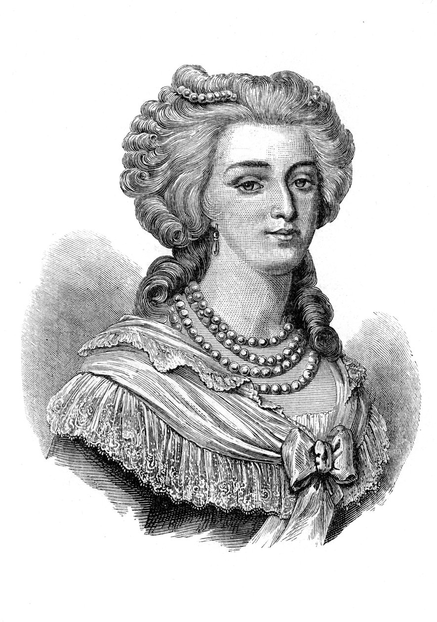 Marie Antoinette, Ranskan Louis XVI:n kuningatar puoliso tekijältä Unbekannt