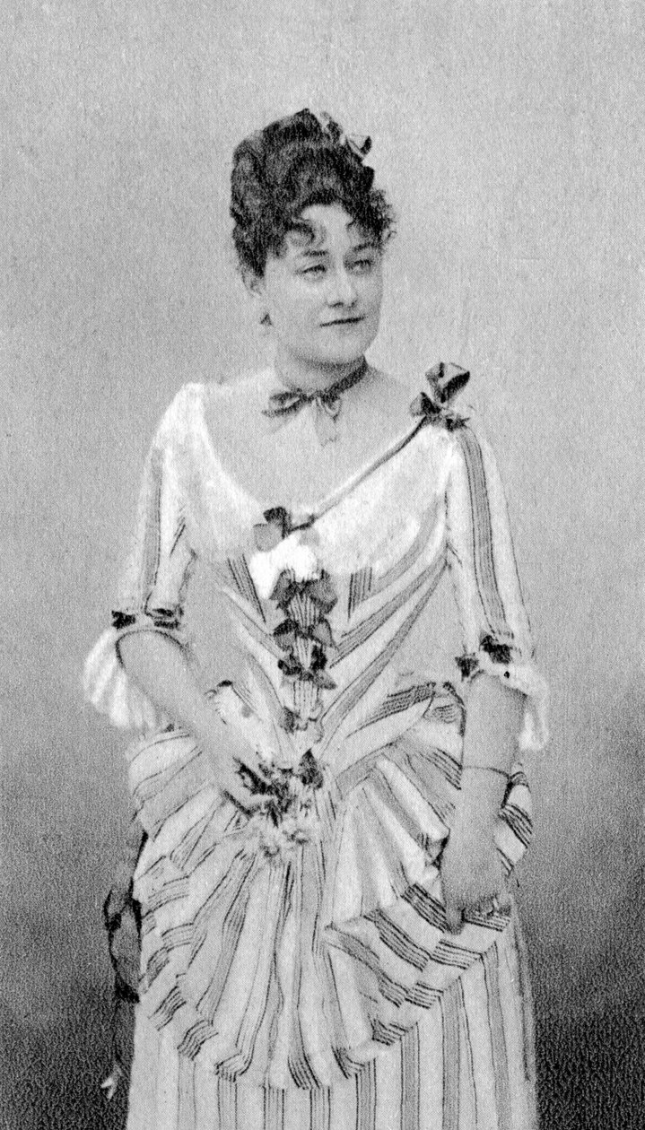 Marie Grisier Montbazon, ranskalainen mezzosopraano ja näyttelijä, 1877 tekijältä Unbekannt