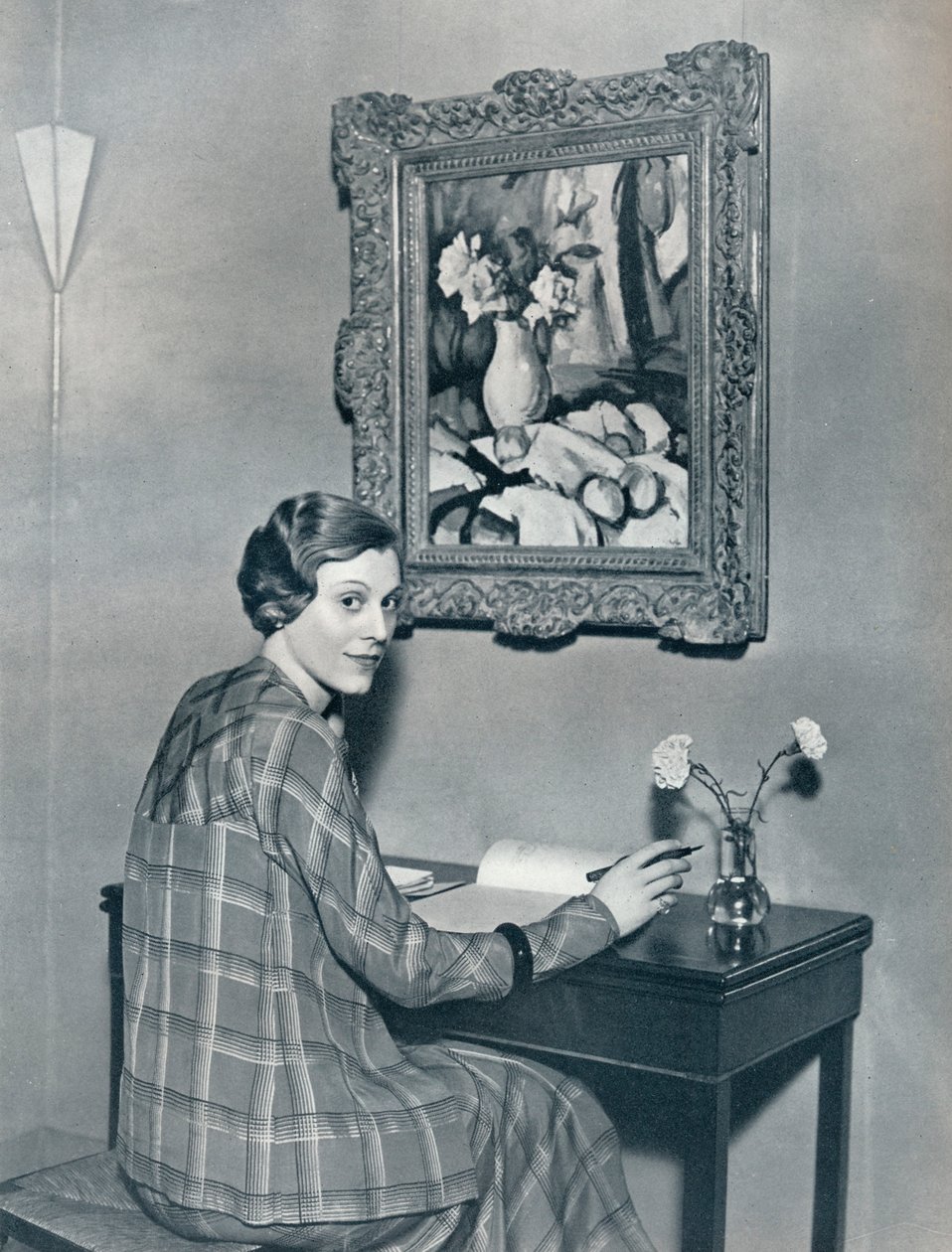 Marie Ney asunnossaan, vuodelta 1934 tekijältä Unbekannt