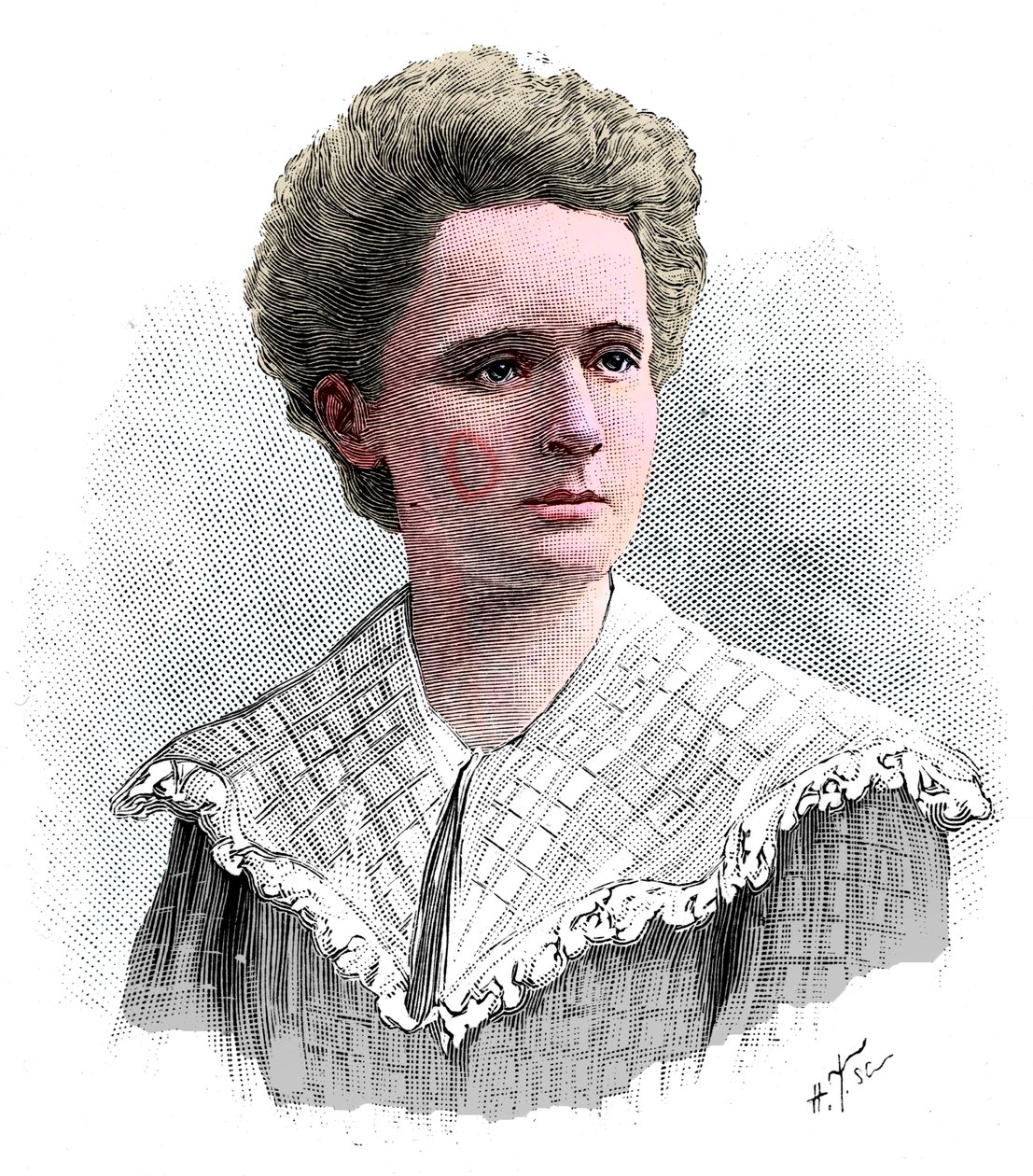 Marie Sklodowska Curie, puolalaissyntyinen ranskalainen fyysikko, 1904. tekijältä Unbekannt