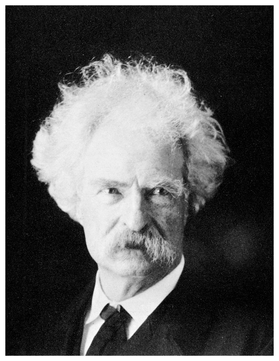 Mark Twain, yhdysvaltalainen kirjailija, myöhempinä vuosinaan, 1890-luvulla 1955 tekijältä Unbekannt