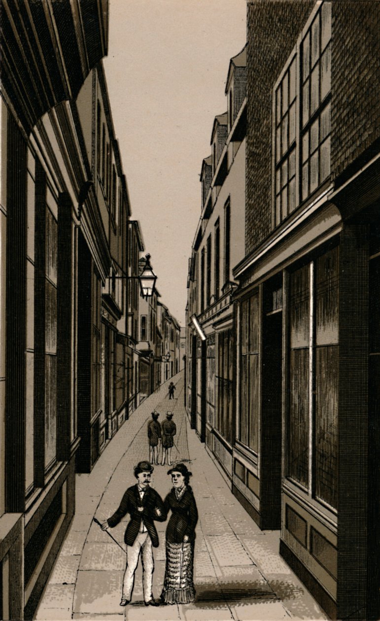 Market Row, c1880. tekijältä Unbekannt