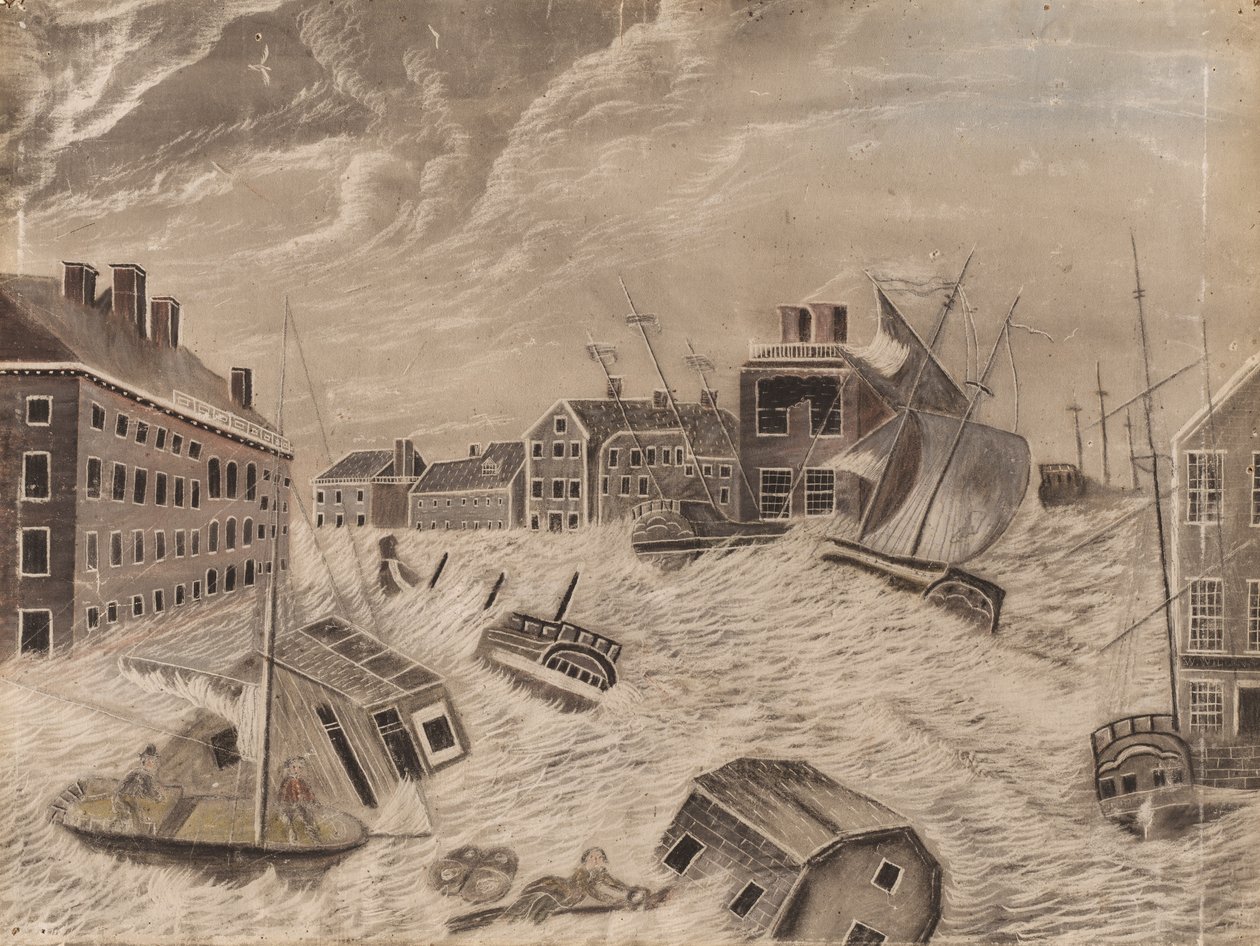 Market Square, Providence, Rhode Island, Great September Gale, 1815, 1815. tekijältä Unbekannt