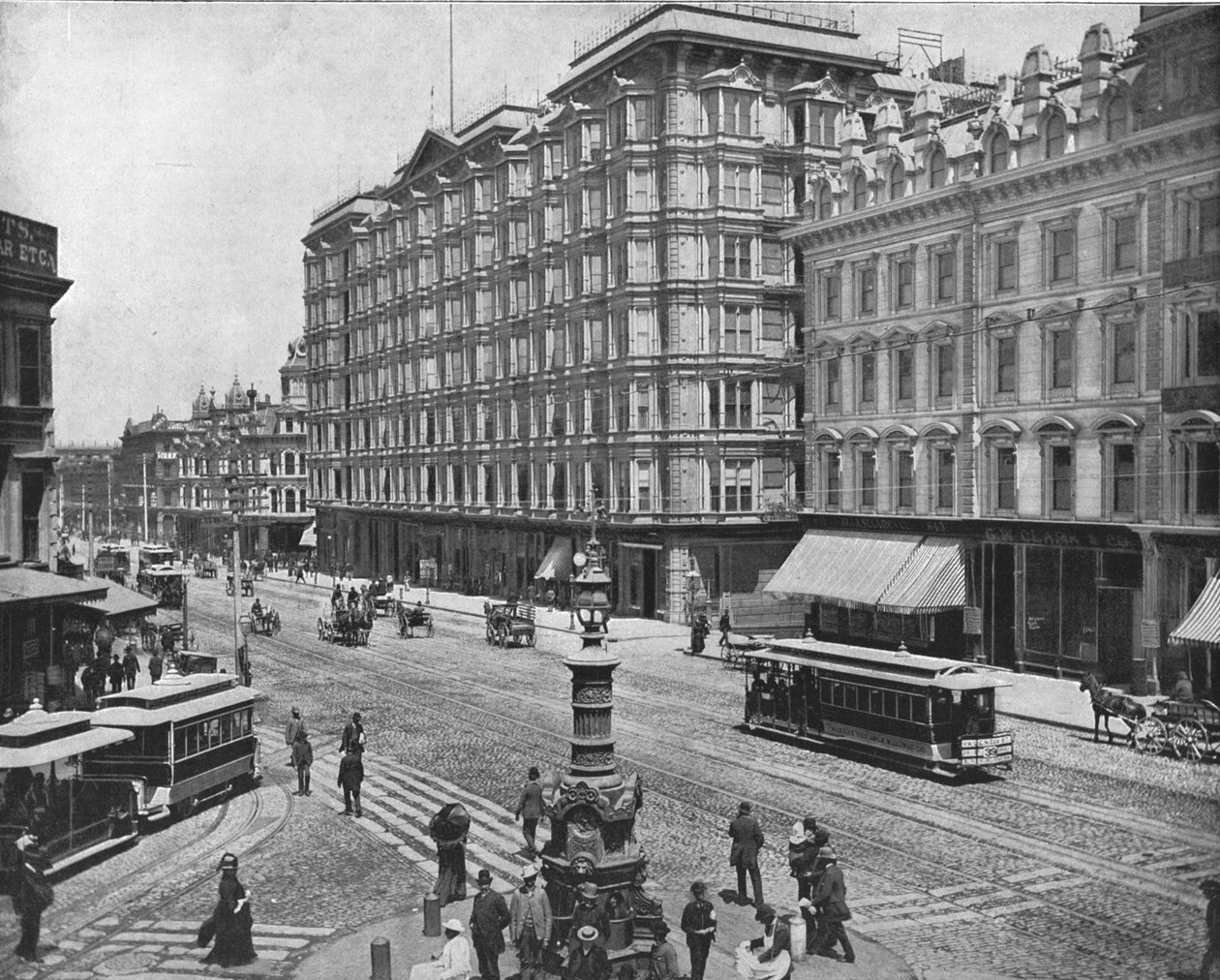 Market Street, San Francisco, Kalifornia, USA, c1900. tekijältä Unbekannt