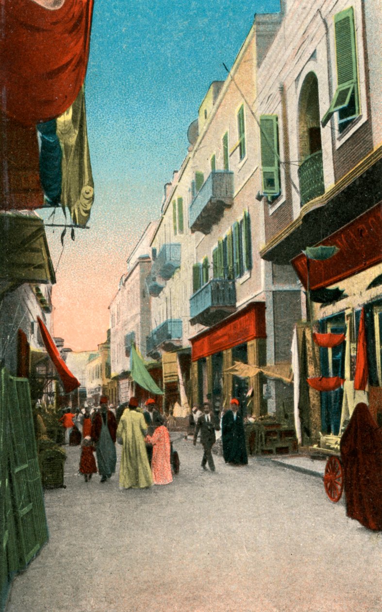 Market Street, Suez, Egypti, 1900-luku tekijältä Unbekannt