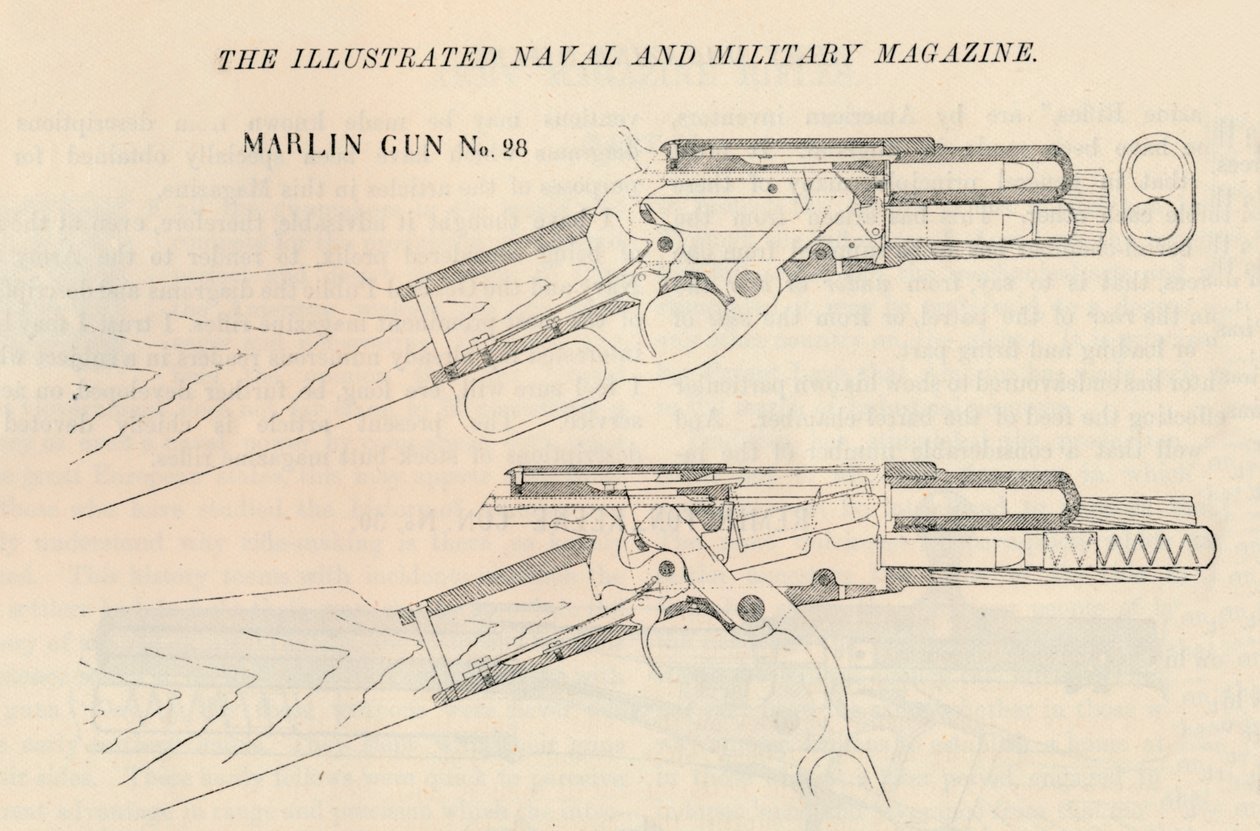 Marlin Gun nro 28, 1884 tekijältä Unbekannt