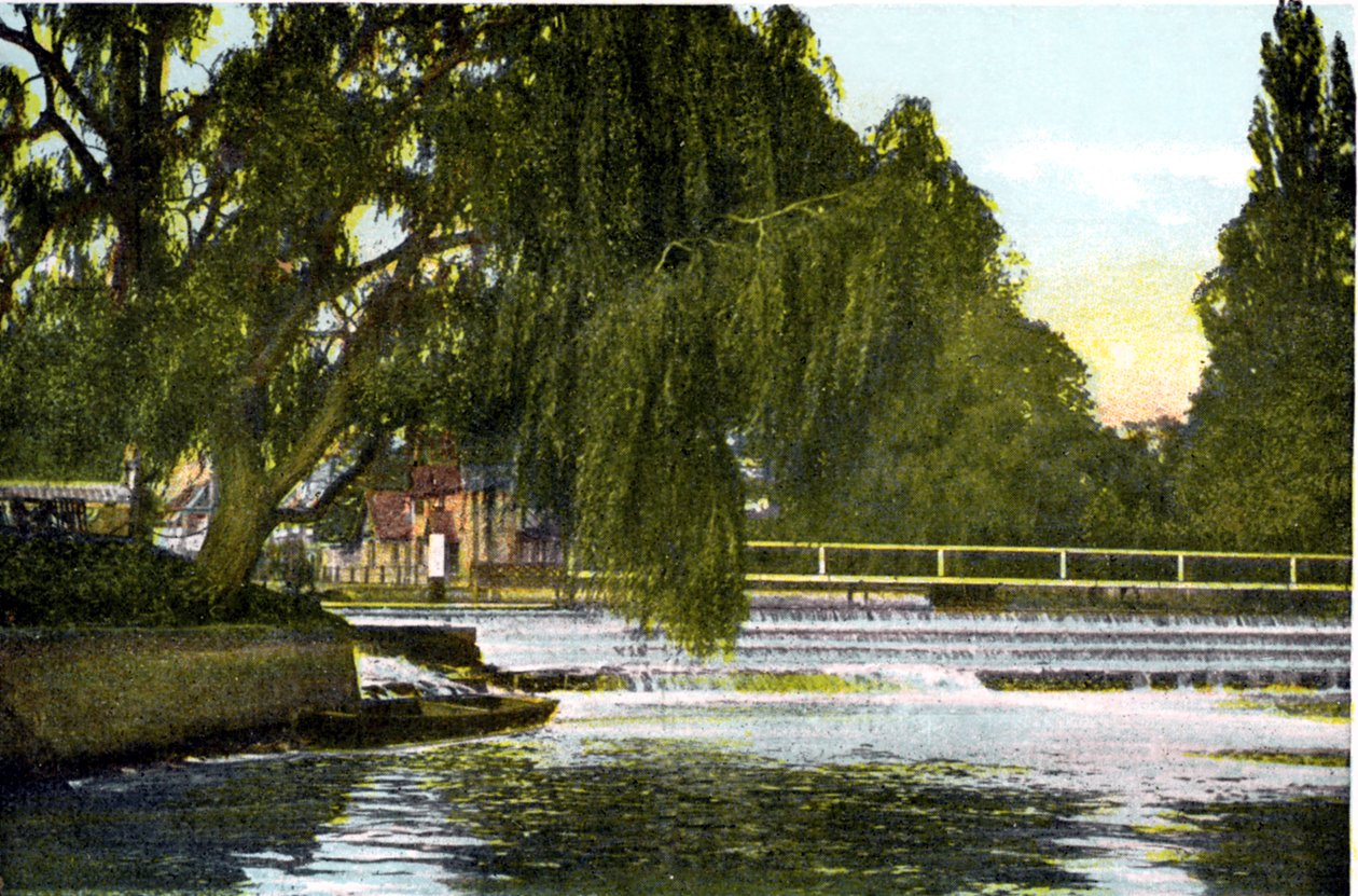Marlow Weir, Buckinghamshire, 1900-luku tekijältä Unbekannt