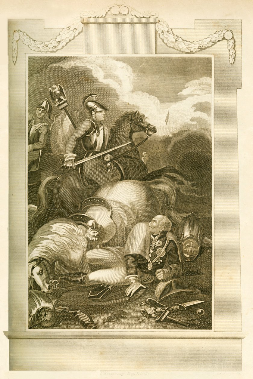 Marsalkka Blucher Lignyn taistelussa 16. kesäkuuta 1815 1816. tekijältä Unbekannt