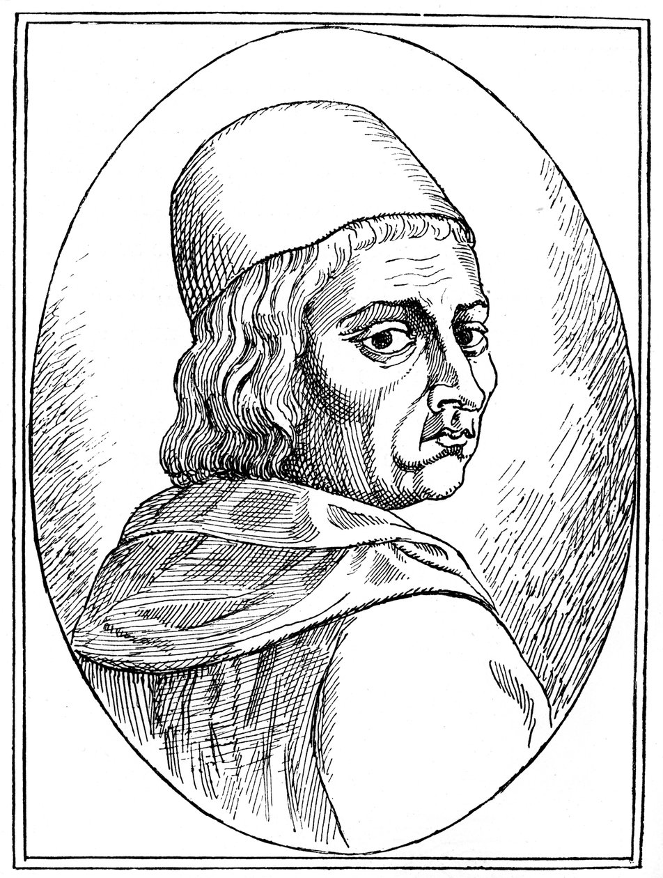 Marsilio Ficino 1433-1499, italialainen humanistifilosofi, 1882 tekijältä Unbekannt