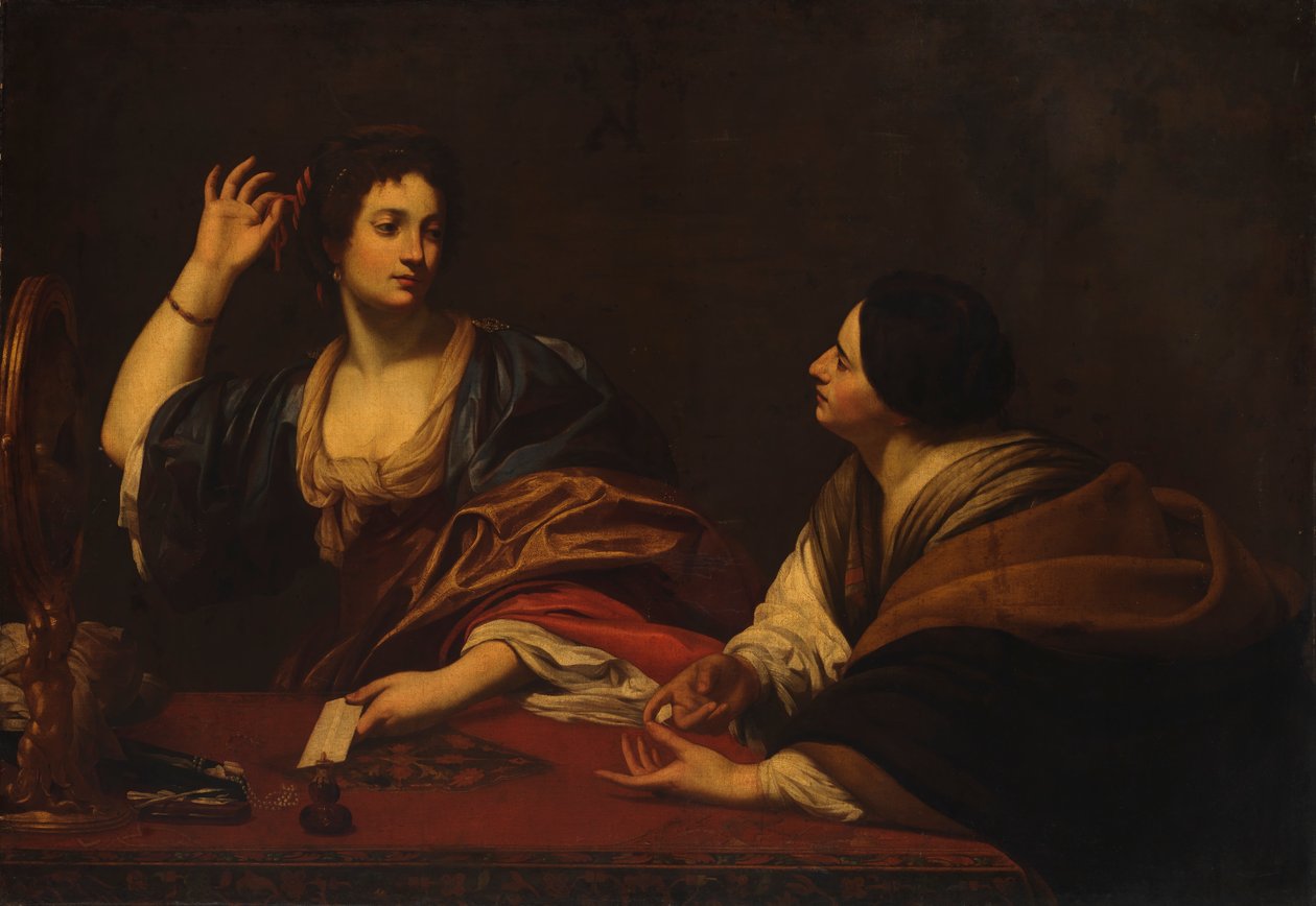 Martha nuhtelee turhaa sisartaan Maria Magdalenaa, 1600-luku. tekijältä Unbekannt