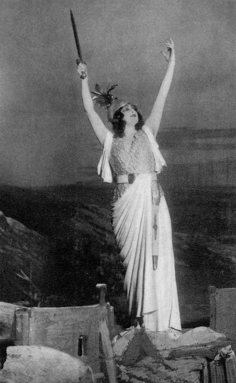 Marthe Chenal, ranskalainen sopraano, 1918 tekijältä Unbekannt