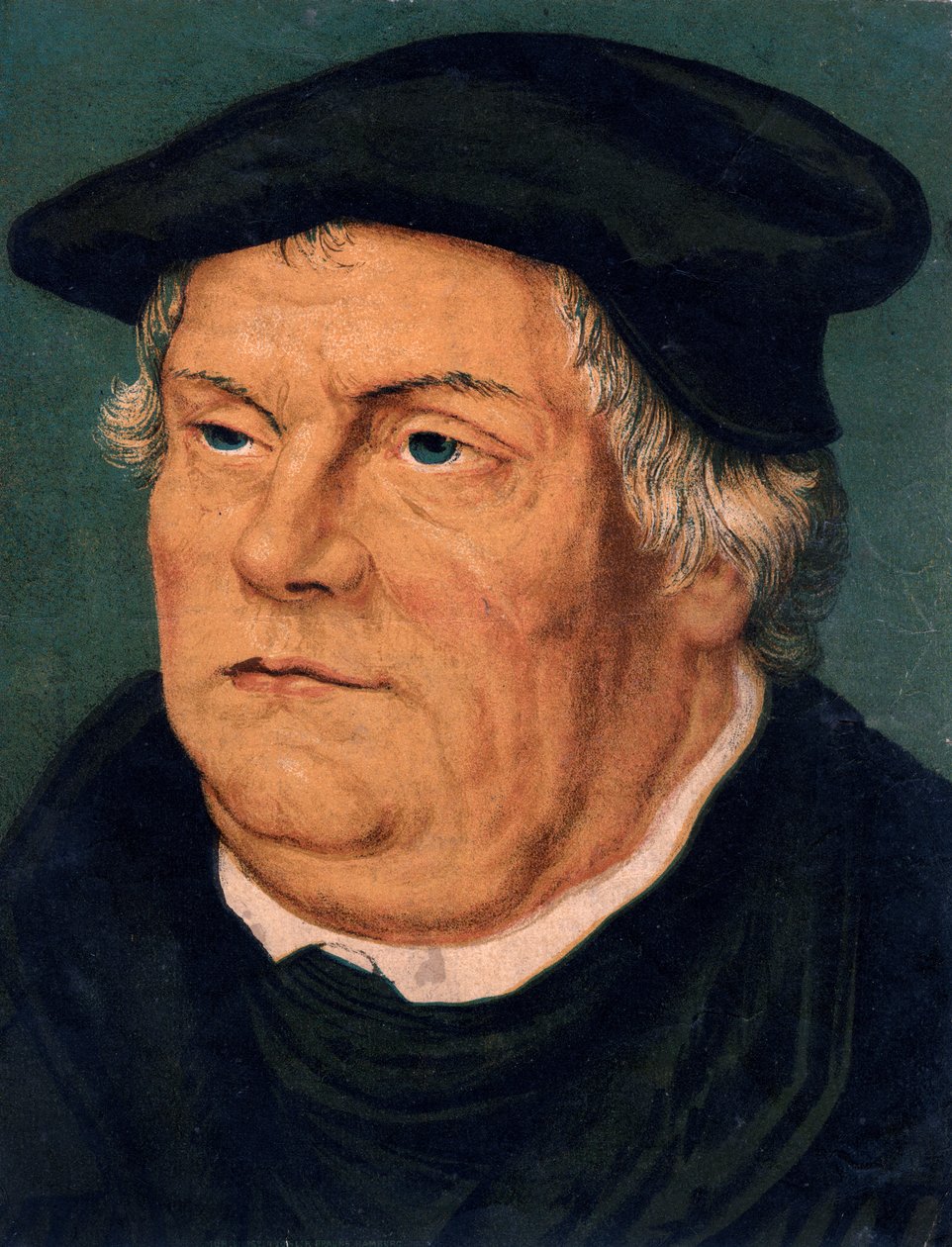 Martin Luther, 1500-luvun saksalainen protestanttinen uskonpuhdistaja, 1800-luku tekijältä Unbekannt