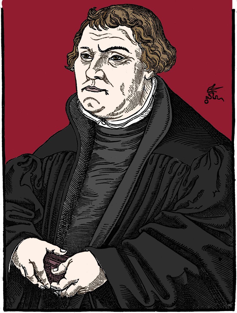 Martin Luther saksalainen protestanttinen uskonpuhdistaja, 1546 tekijältä Unbekannt