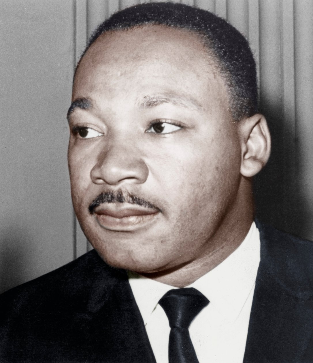 Martin Luther King Jr, yhdysvaltalainen musta kansalaisoikeusaktivisti, vuodelta 1968 tekijältä Unbekannt