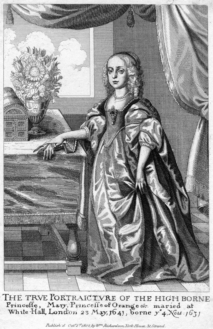 Mary, Orangen prinsessa, Kaarle I:n tytär, 1802 tekijältä Unbekannt