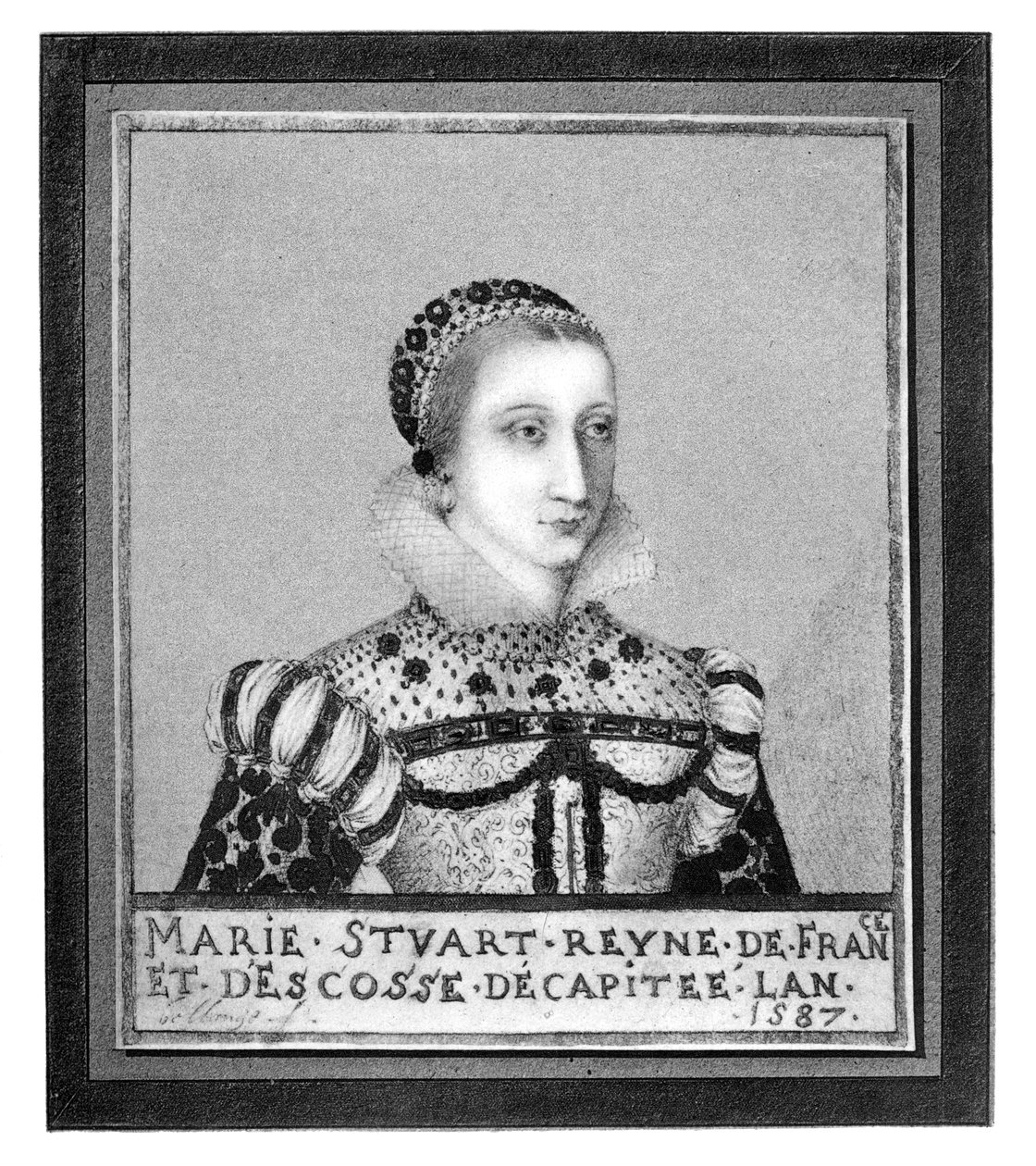 Mary, Skotlannin kuningatar, 1587, 1896 tekijältä Unbekannt