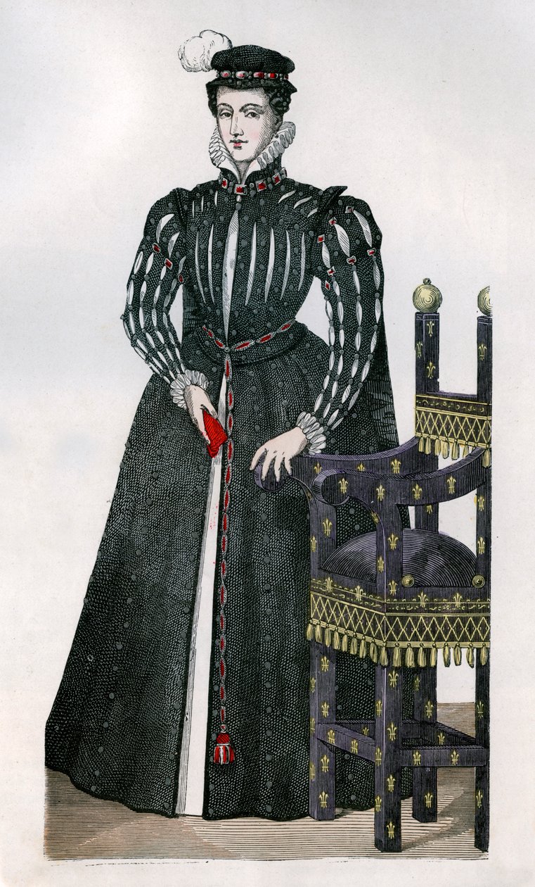 Mary Stuart, Ranskan Francis II:n kuningatar puoliso, c1560 1882-1884 tekijältä Unbekannt