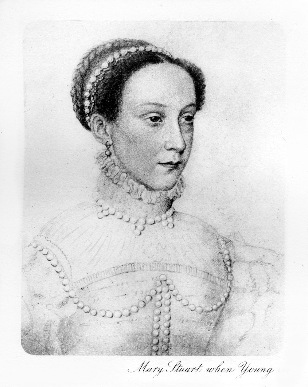 Mary Stuart nuorena, 1907 tekijältä Unbekannt