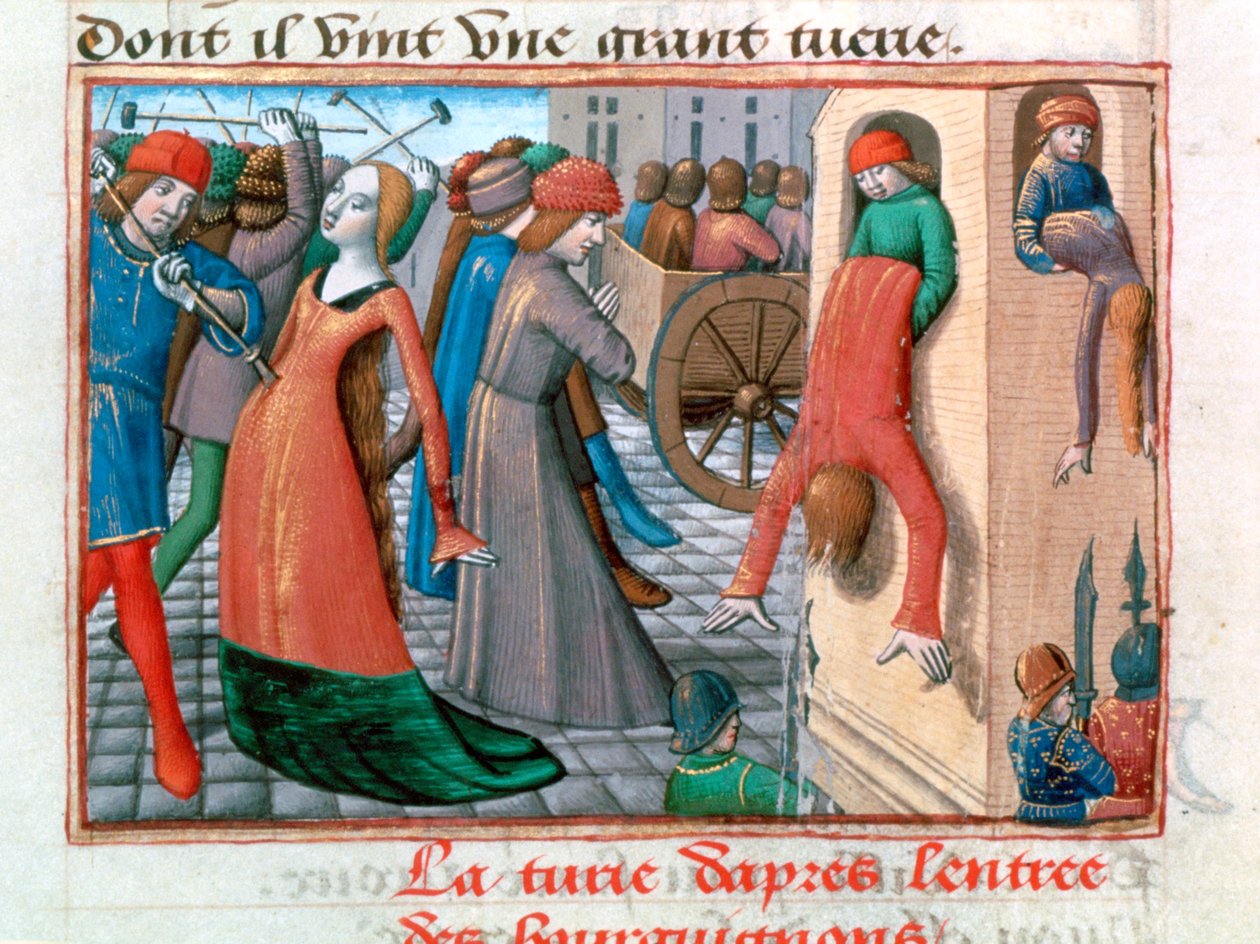 Bourguignonien armagnakkien verilöyly, Pariisi, 1418, 1484 tekijältä Unbekannt