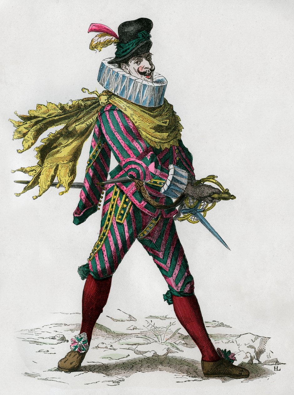 Matamoren kapteeni, palkkamurhaaja, espanjalainen, 1600-luku 1882-1884 tekijältä Unbekannt