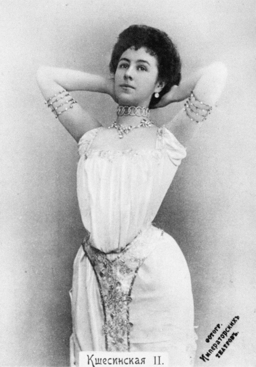 Mathilde Kschessinska prinsessa Aspician roolissa baletissa Faraon tytär tekijältä Unbekannt