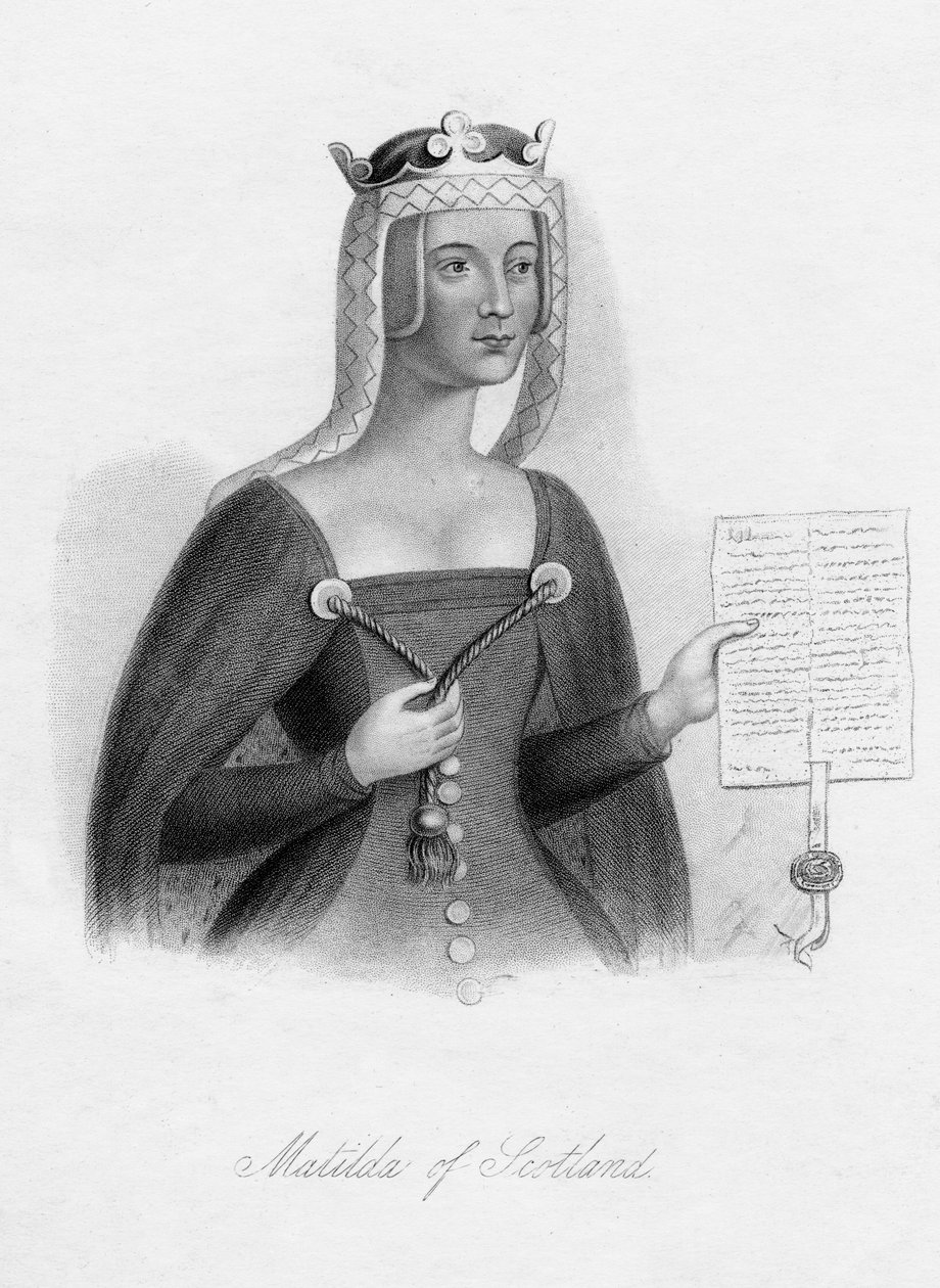 Skotlannin Matilda, Henrik I:n kuningatar, 1800-luku tekijältä Unbekannt