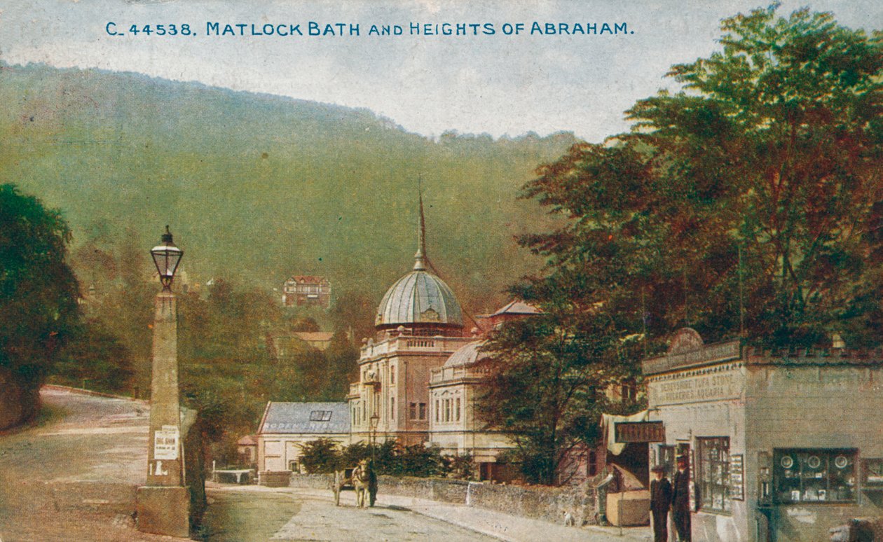 Matlock Bath ja Abrahamin kukkulat, Derbyshire, 1905. tekijältä Unbekannt