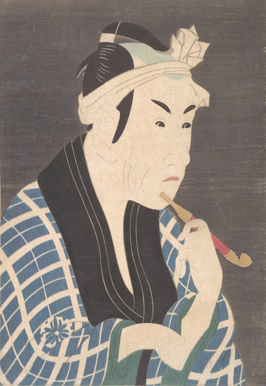 Matsumoto Koshiro IV kalakauppiaana Gorobeina, luultavasti l..., luultavasti 1880-luvun lopulla tai 1890-luvun alussa. tekijältä Unbekannt