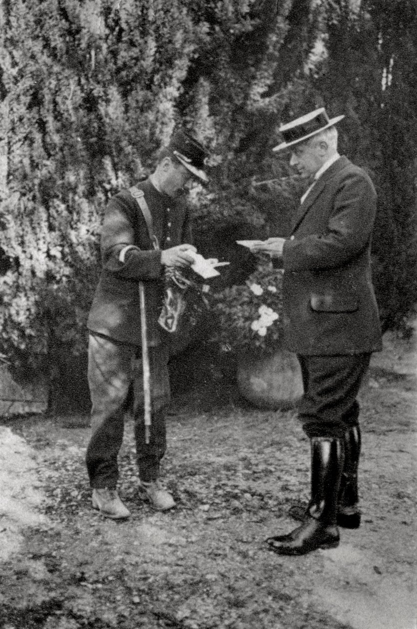 Maurice Maeterlinck, belgialainen näytelmäkirjailija, runoilija ja esseisti, 1915 tekijältä Unbekannt
