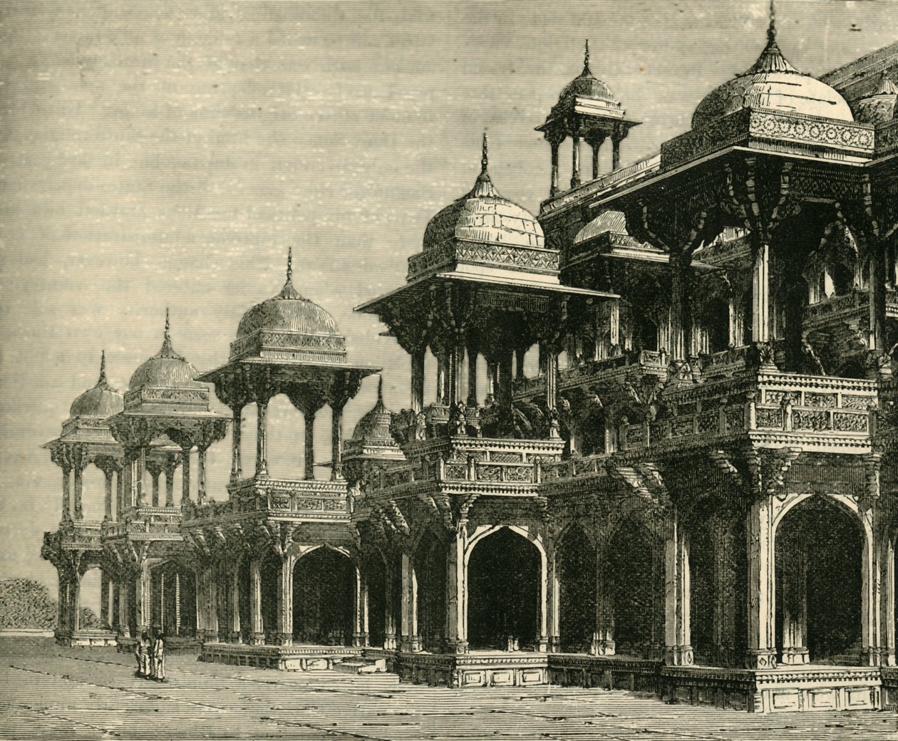 Akbarin mausoleumi, Secundra, 1890. tekijältä Unbekannt