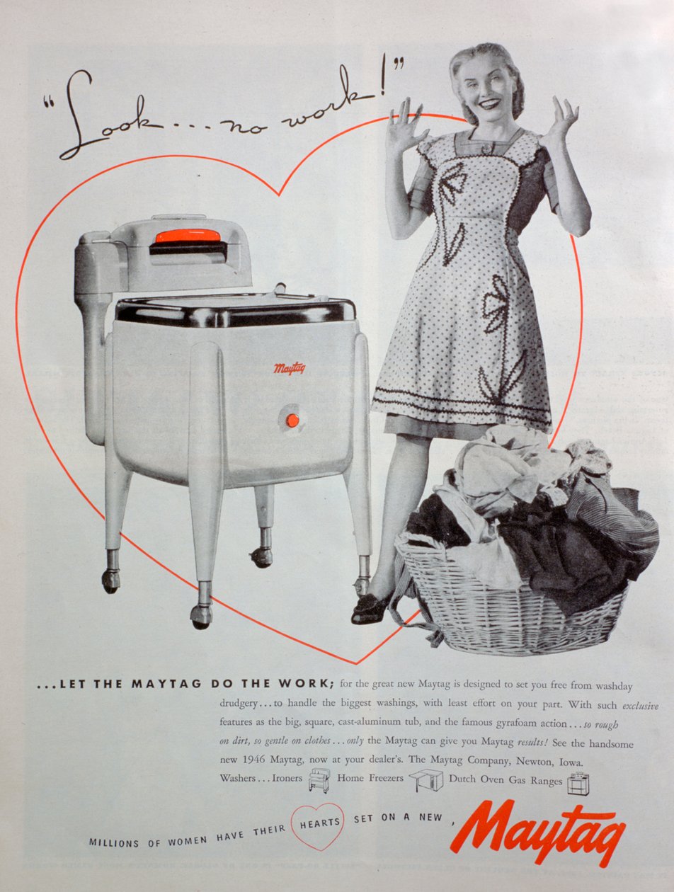 Maytag pesukoneilmoitus, 1946 tekijältä Unbekannt