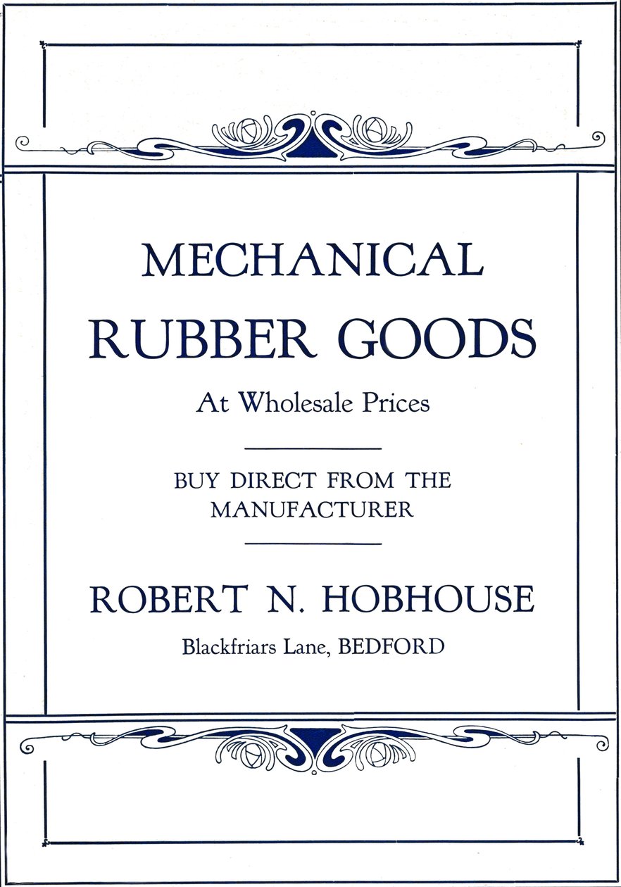 Mekaaniset kumituotteet - Robert N. Hobhousen mainos, 1916 tekijältä Unbekannt