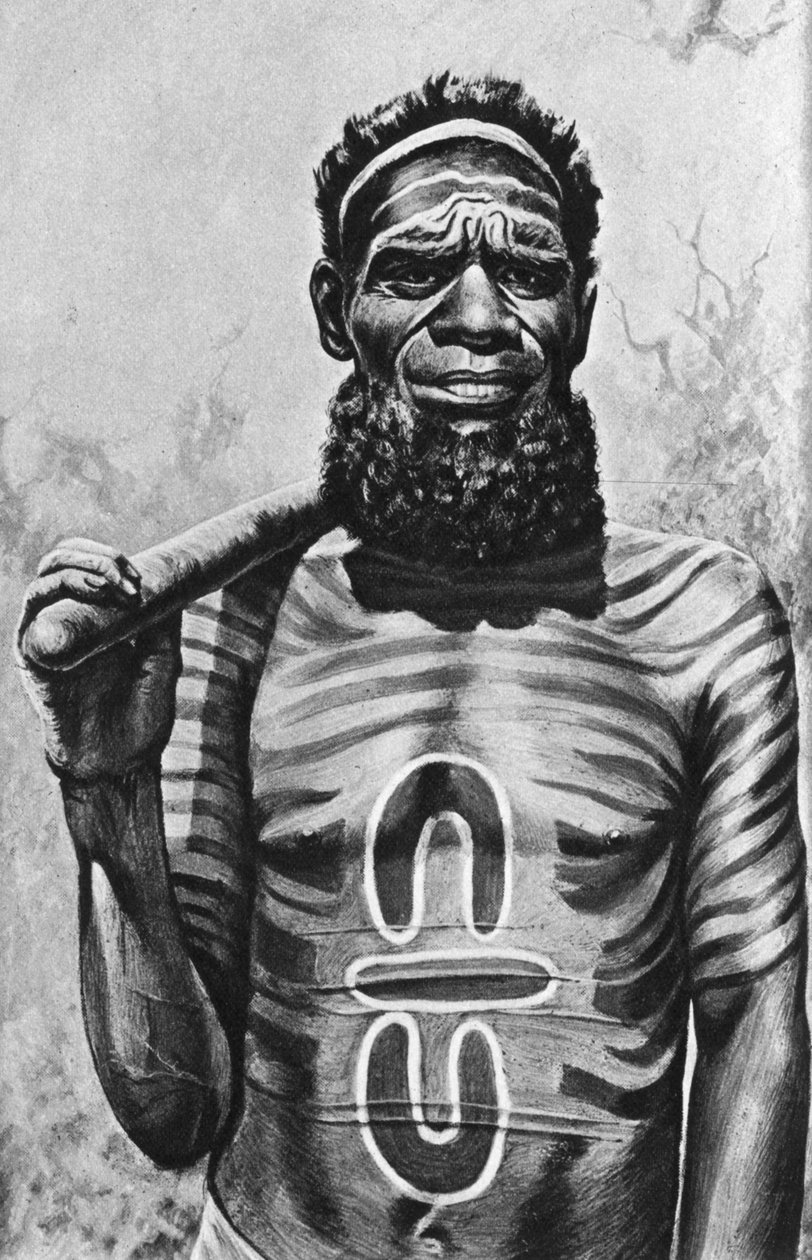 Worgaian lääkintämies, Keski-Australia, 1922 tekijältä Unbekannt