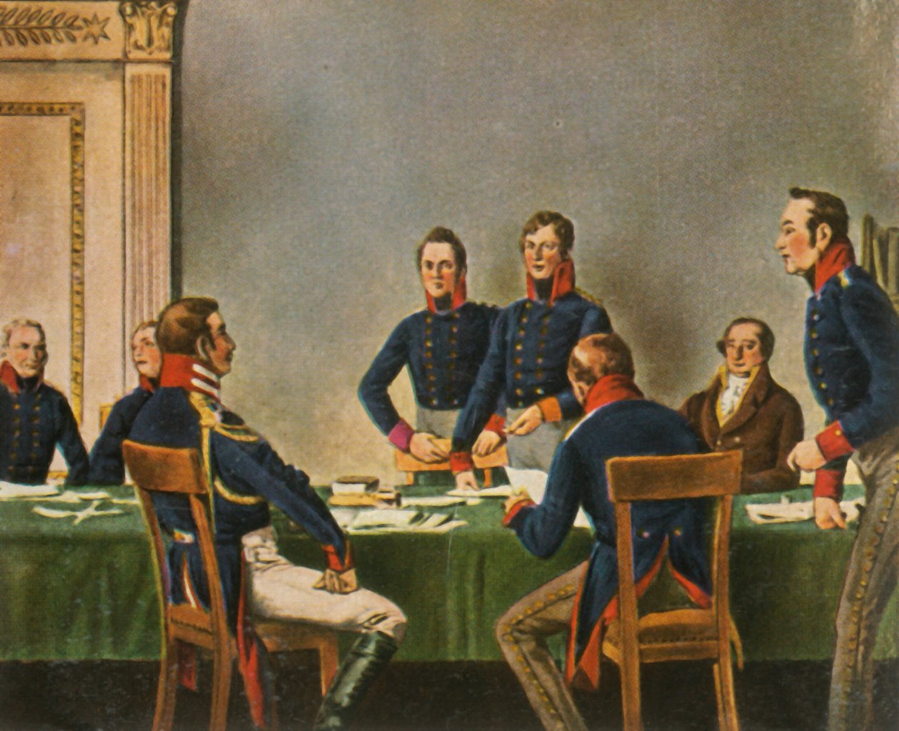 Uudelleenjärjestelytoimikunnan kokous Königsbergissä 9. heinäkuuta 1807 1936. tekijältä Unbekannt