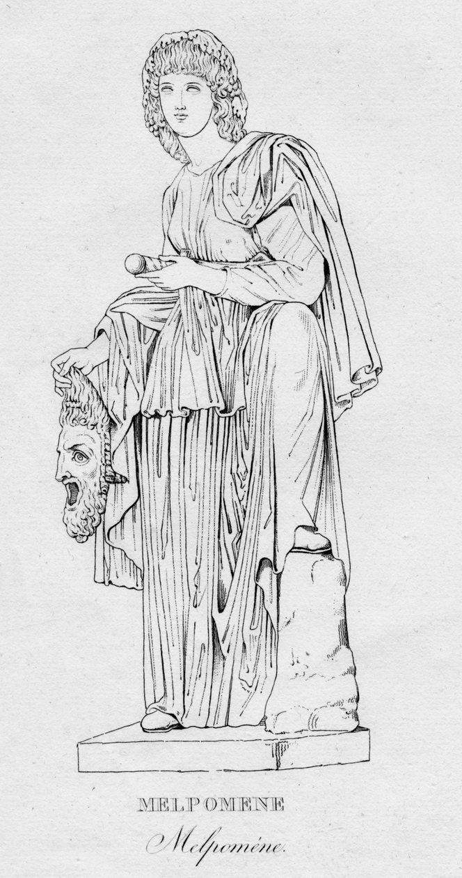 Melpomene Melpoméne, c1850 tekijältä Unbekannt