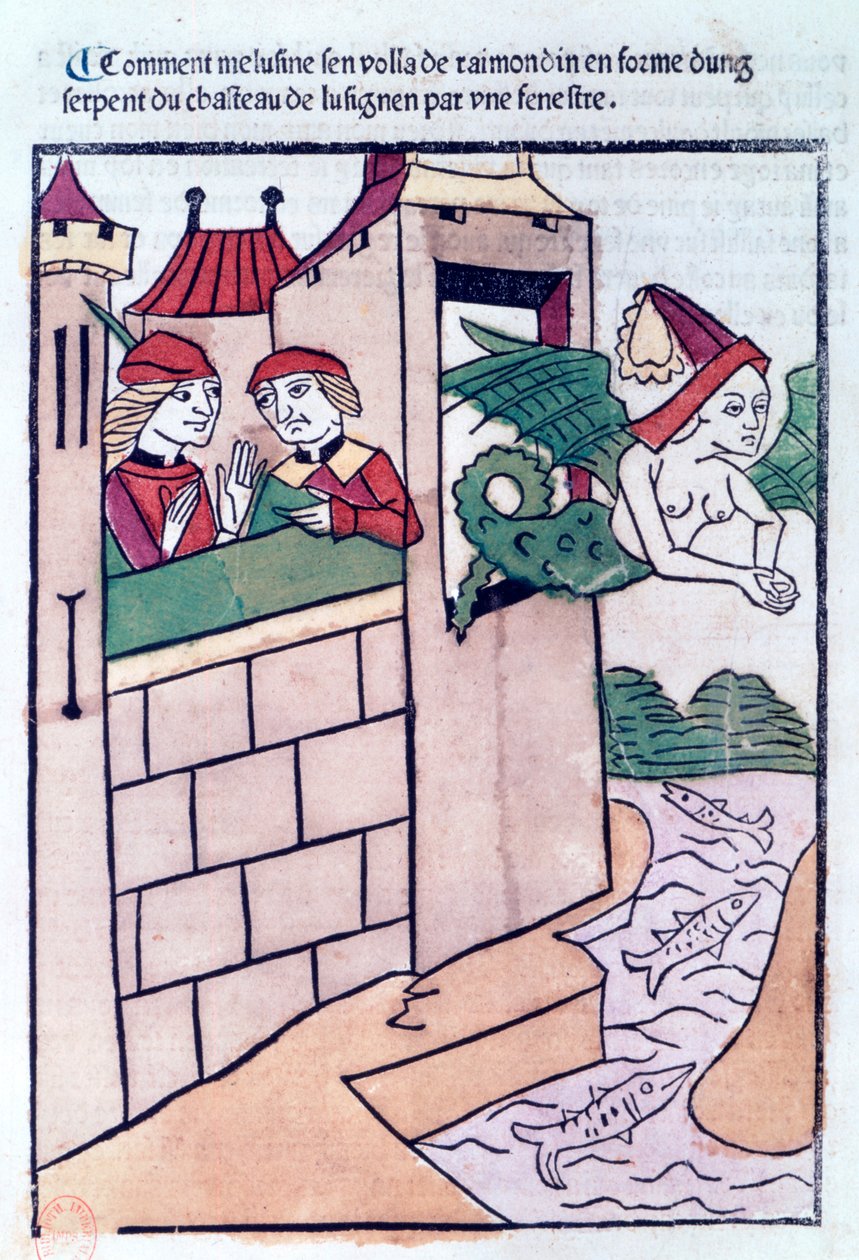 Melusine lentää pois, 1478 tekijältä Unbekannt