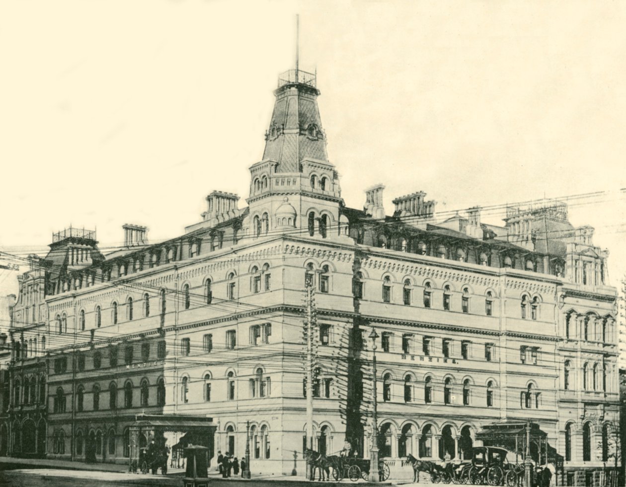 Menzies Hotel, Melbourne, 1901. tekijältä Unbekannt