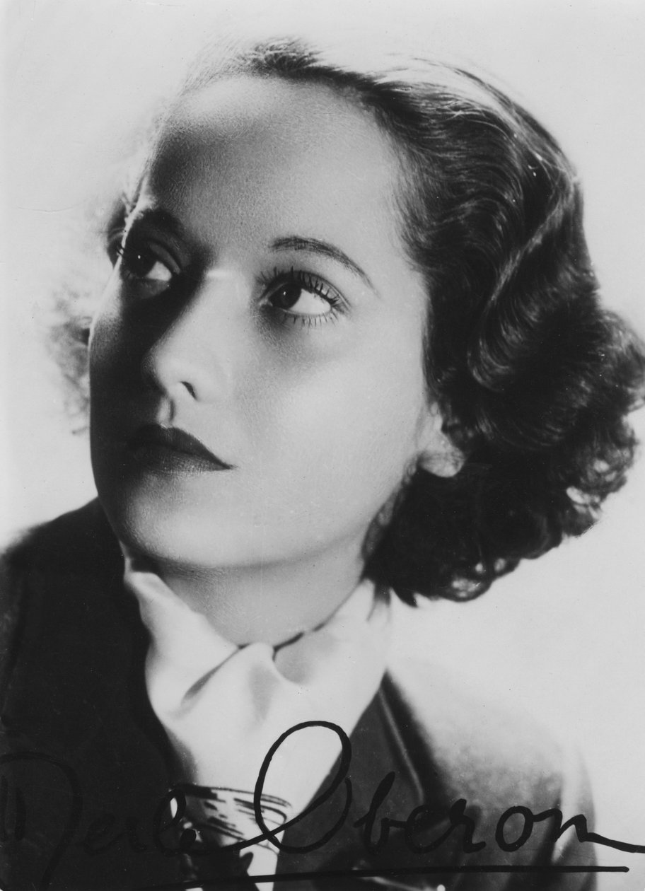 Merle Oberon 1911-1979, brittiläinen näyttelijä, 1930-luku tekijältä Unbekannt