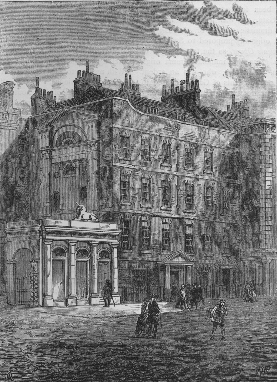 Herra Christie ja Mansons alkuperäiset huutokauppahuoneet, Westminster, Lontoo, c1860 1878 tekijältä Unbekannt