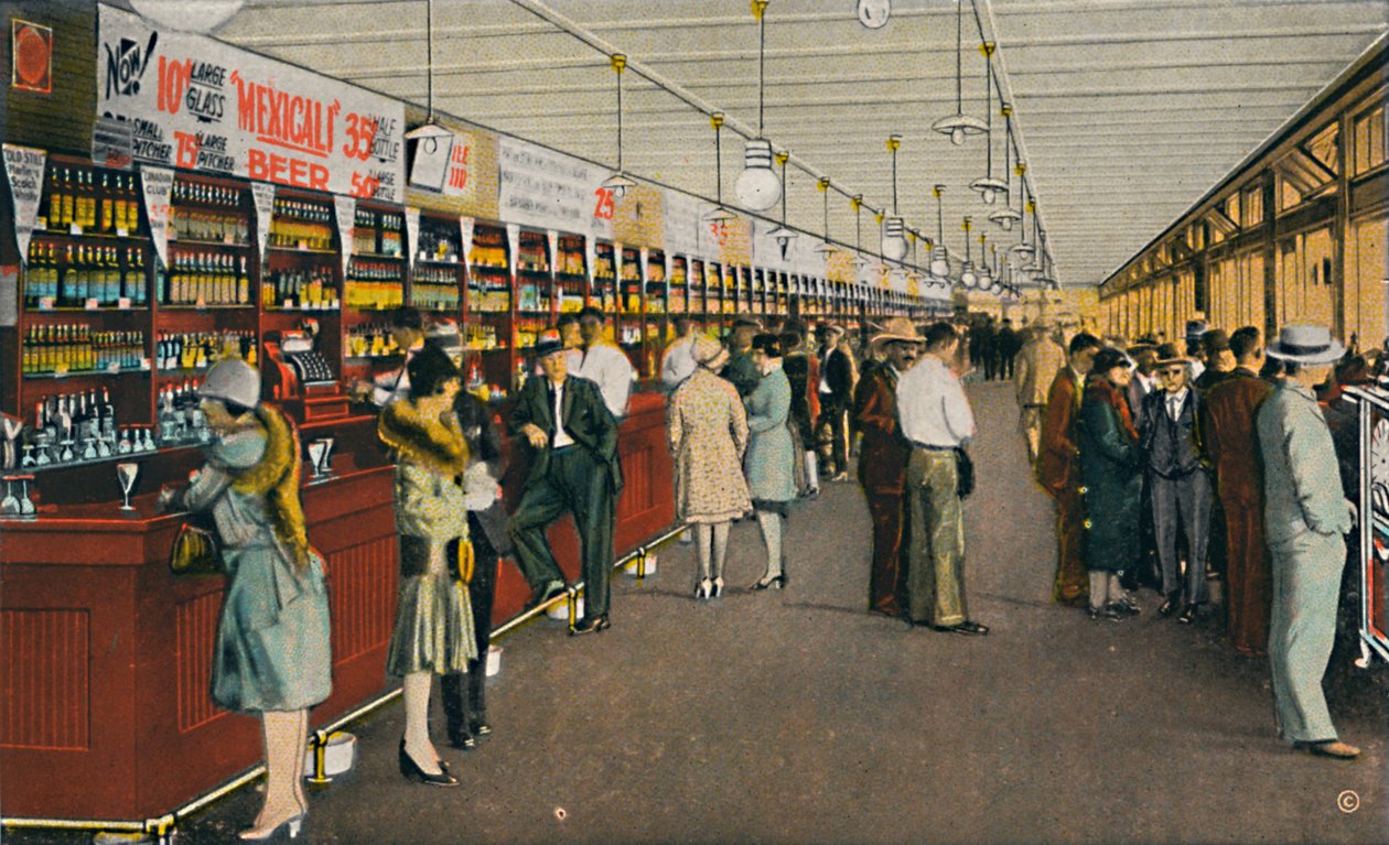 Mexicali Beer Hall, maailman pisin baari, vuodelta 1939 tekijältä Unbekannt