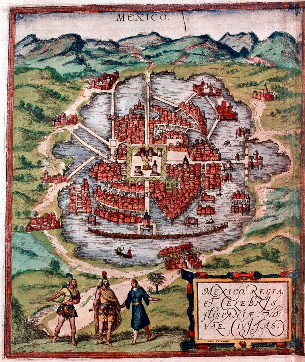Mexico City 1500-luvun alussa tekijältä Unbekannt