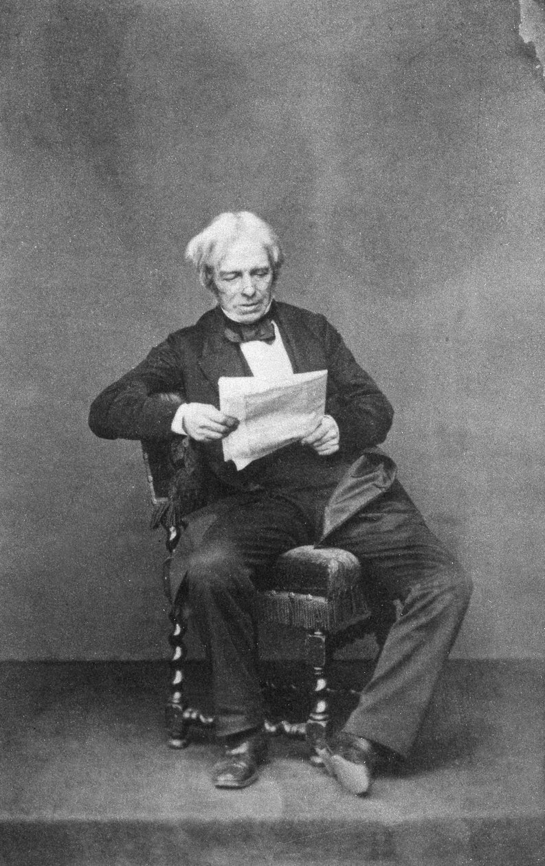 Michael Faraday, brittiläinen fyysikko ja kemisti, c1850-1867 tekijältä Unbekannt