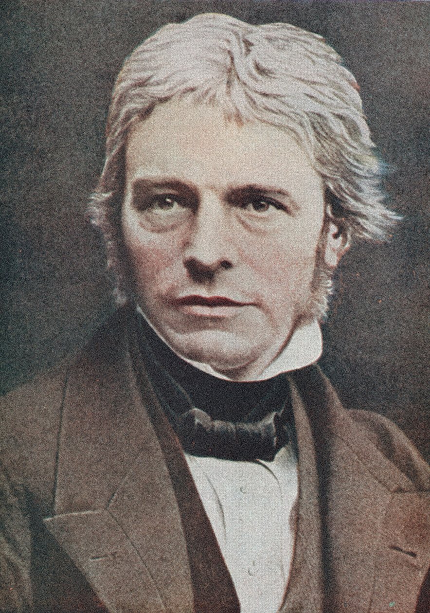 Michael Faraday, brittiläinen fyysikko ja kemisti, 1800-luvun puoliväli tekijältä Unbekannt