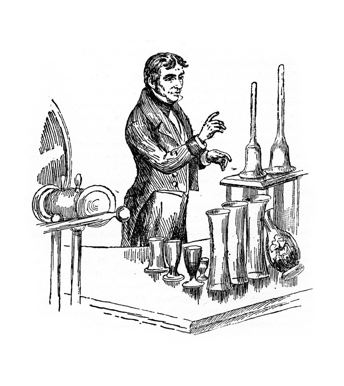 Michael Faraday luennoi Royal Institutionissa Lontoossa, 1835 1900-luku tekijältä Unbekannt