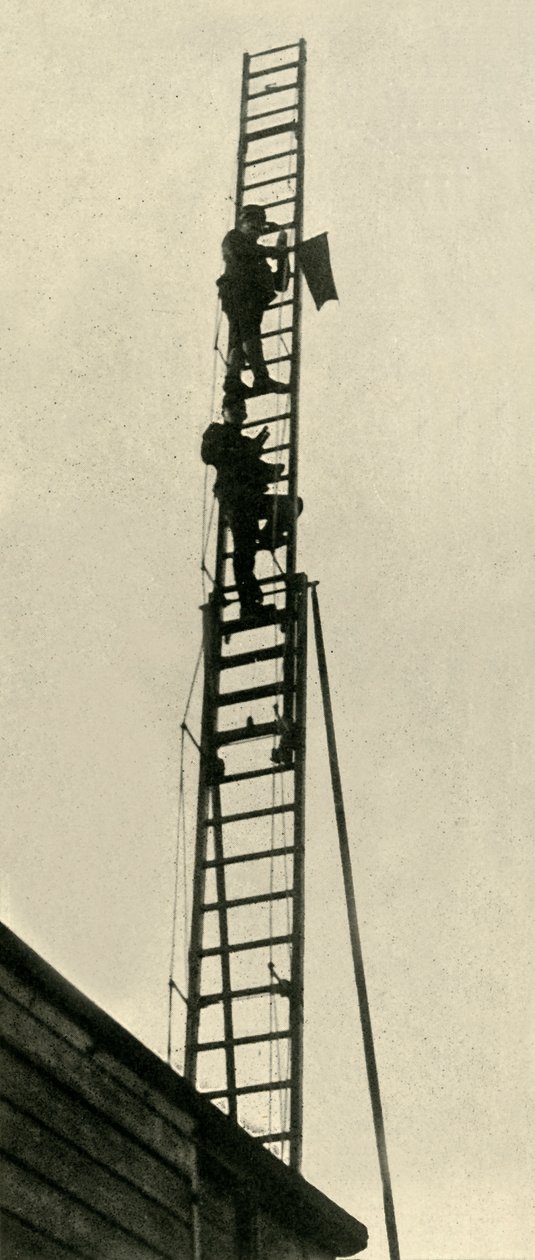 Sotilaalliset tarkkailijat rautateillä, ensimmäinen maailmansota, 1914, c1920. tekijältä Unbekannt