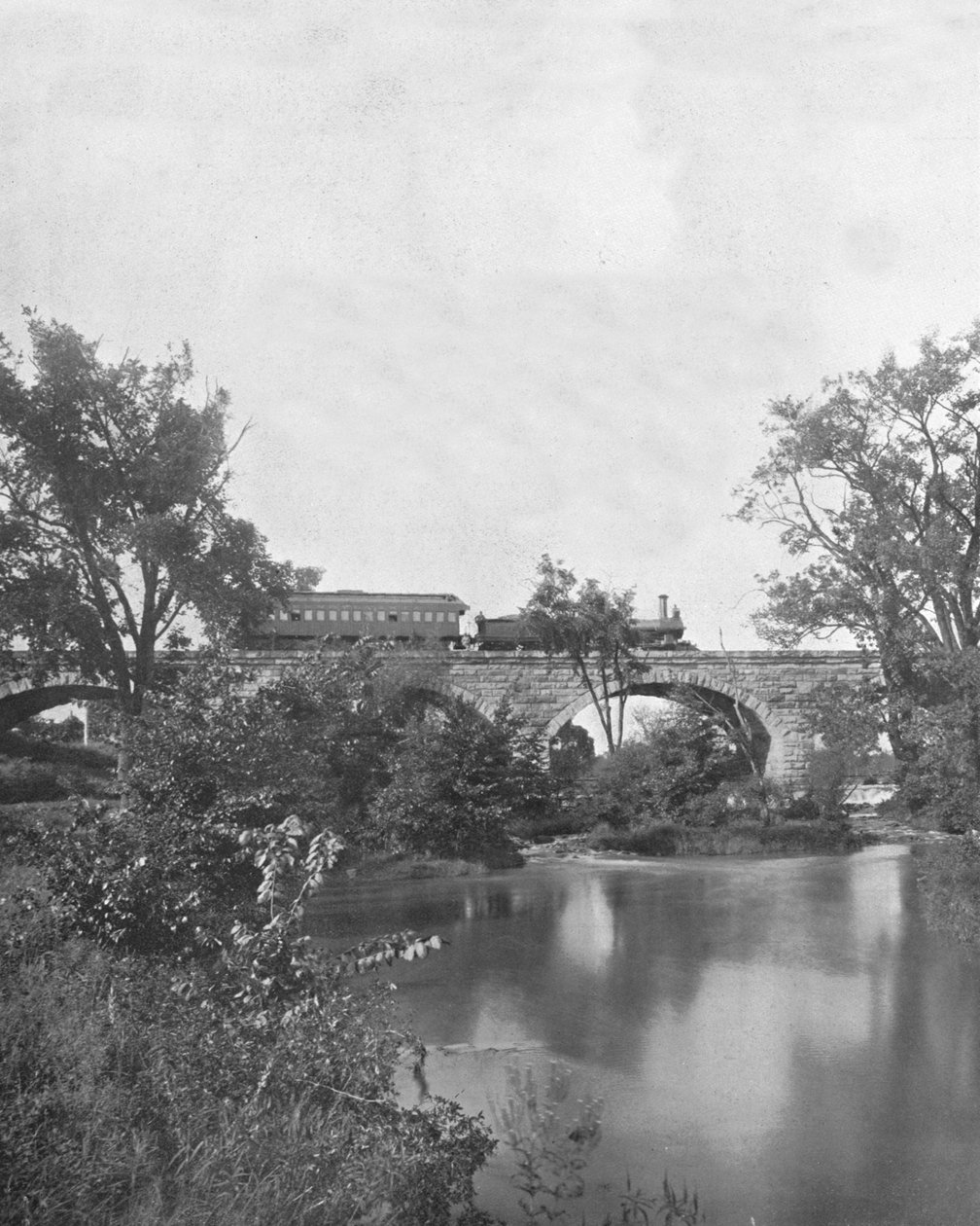 Mill Creek Bridge, Pennsylvania Railroad, USA, c1900. tekijältä Unbekannt