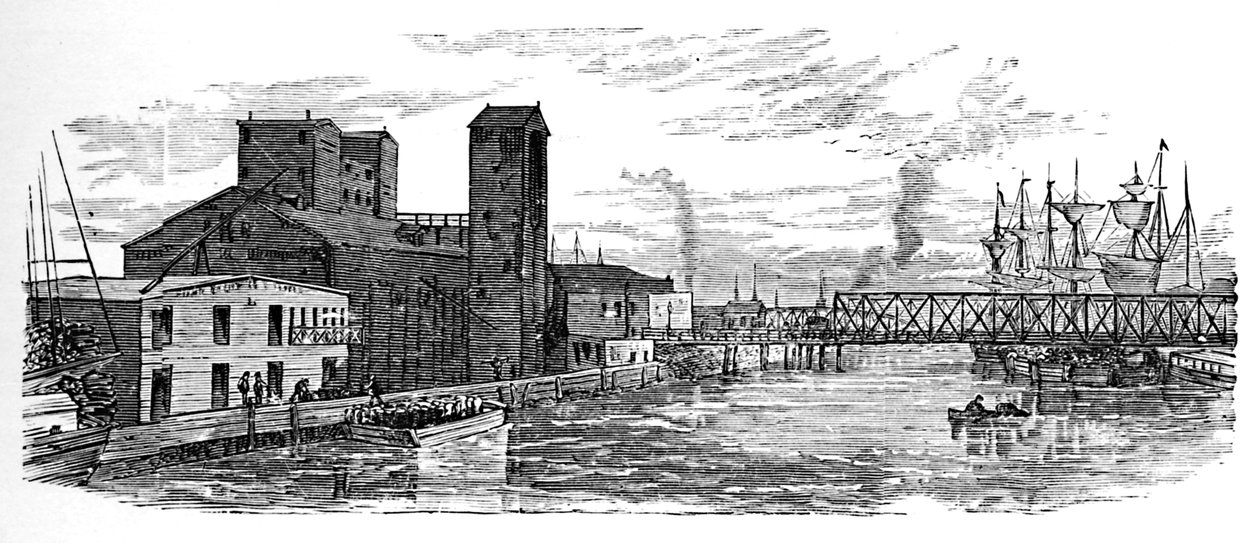 Milwaukee River, 1883 tekijältä Unbekannt