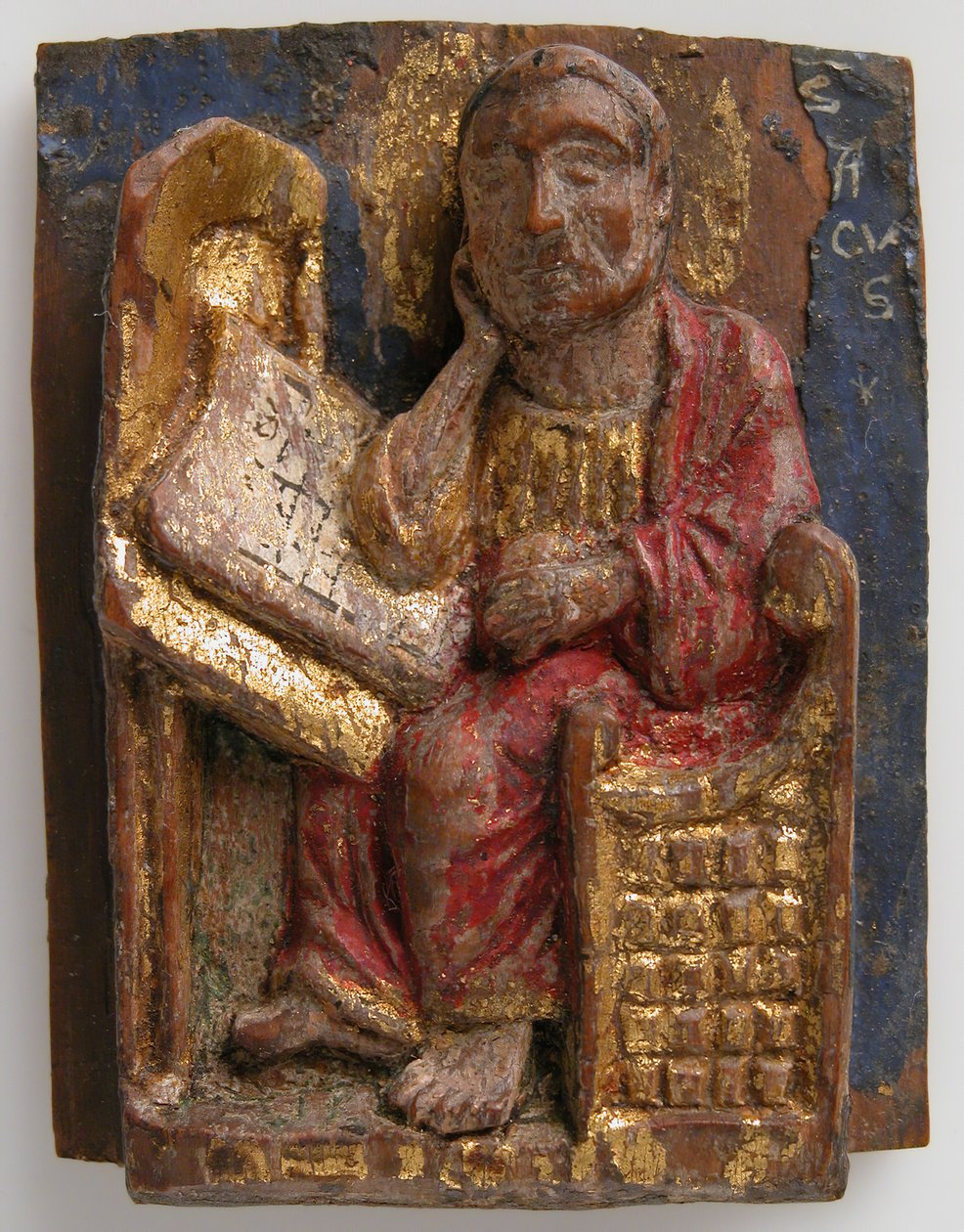 Pienoiskuva Pyhästä Markuksesta hänen kirjoituspöydässään, n. 1200-1225. tekijältä Unbekannt