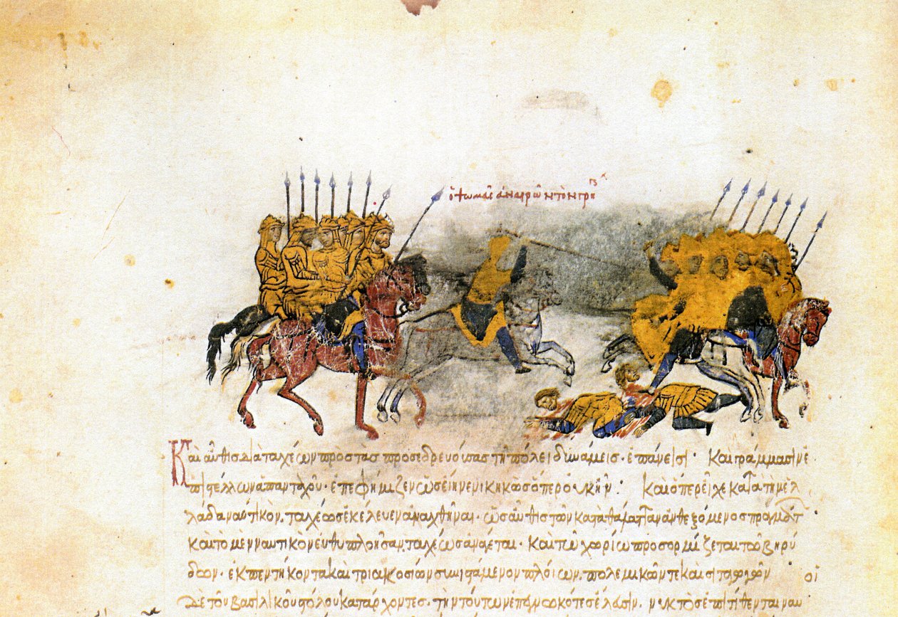 Miniatyyri Madridin Skylitzesistä 1000-1100-luvulta tekijältä Unbekannt
