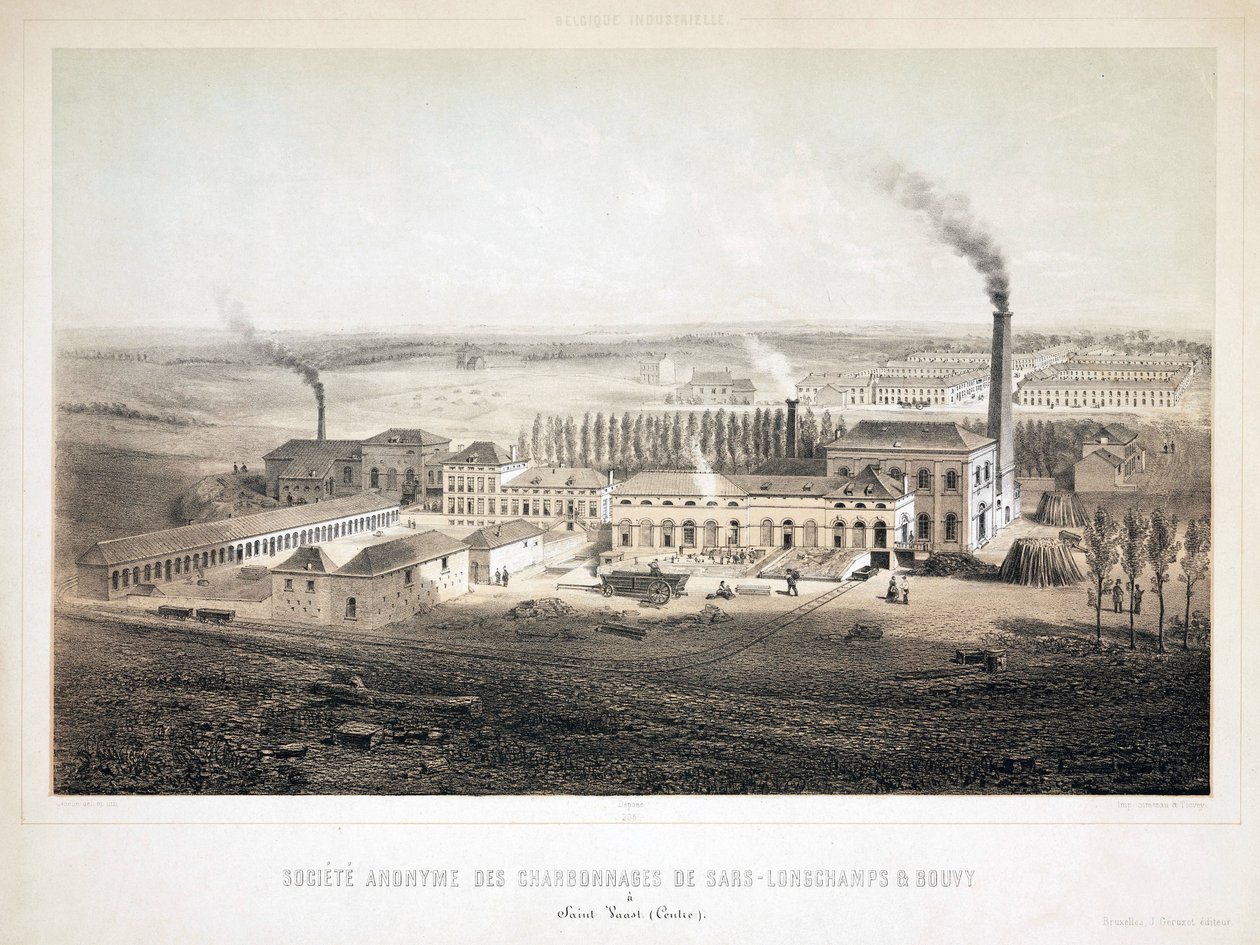 Mining, Coal Sars Longchamps & Bouvy Coalmining Co Ltd, Belgia tekijältä Unbekannt
